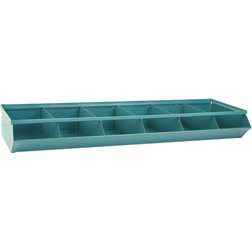 Stackbin 3-1SS-4 Sectional Bin Units, 100 lbs. Cap., 37" W x 12" D x 4-1/2" H, Blue