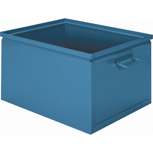 Stackbin 1-2SX Boîte empilable en acier, 7,5" la x 13" p x 6" h, Bleu