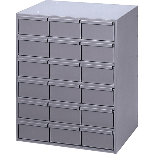 Durham Manufacturing 006-95 Casiers &agrave; tiroirs industriels, 18 tiroirs, 17-1/4" la x 11-5/8" p x 21-1/4" h, Gris