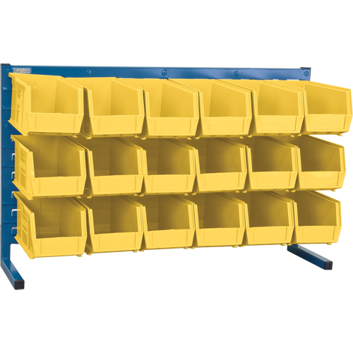 KLETON CB156 Louvered Rack with Bins, 18 Bins, 36" W x 8-1/4" D x 22" H