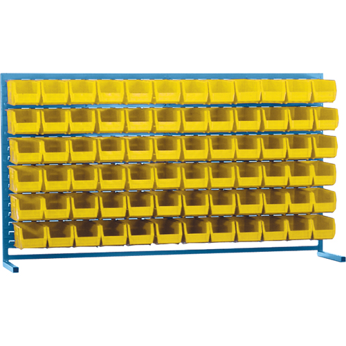 KLETON CB177 Rayonnage &agrave; persienne avec bacs, 72 bacs, 72" la x 15" p x 40" h