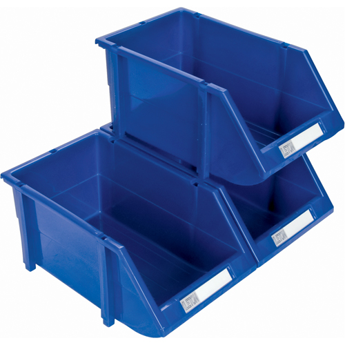 KLETON CB260 Stack & Hang Bin, 4-13/16" W x 3-3/16" H x 7-1/8" D, Blue