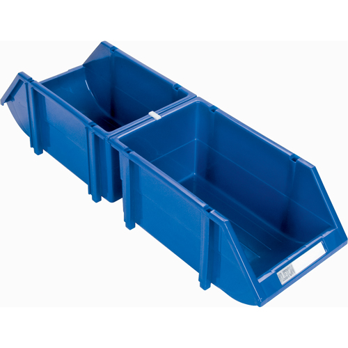 KLETON CB260 Stack & Hang Bin, 4-13/16" W x 3-3/16" H x 7-1/8" D, Blue