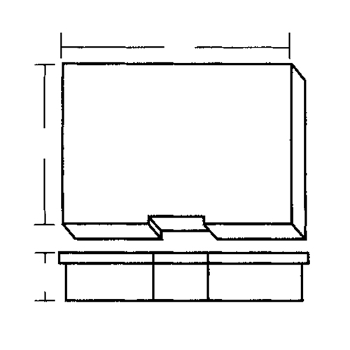 Flambeau 711-2 Boîte &agrave; compartiments, Plastique, 15-1/2" la x 11-3/4" p, 2-1/2" h, Gris