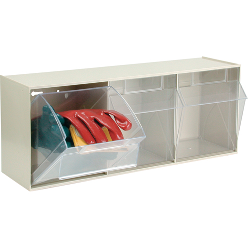 Quantum Storage System QTB303IV Syst&egrave;me de casiers modulaires Tip-Out, 23-5/8" la x 7-3/4" p x 9 1/2" h, 3 tiroirs