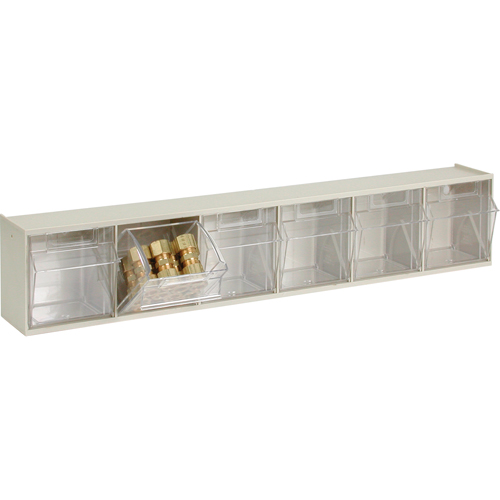 QUANTUM STORAGE SYSTEM TipOut Bins Modular Storage System, 235/8" W x
