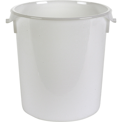 Rubbermaid FG572800WHT Round Storage Containers, Plastic, 20.82 L