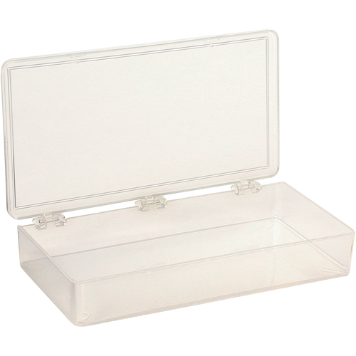 Flambeau K206 K-Resin Compartment Box, Plastic, 4" W x 8" D x 1-3/16" H, Transparent