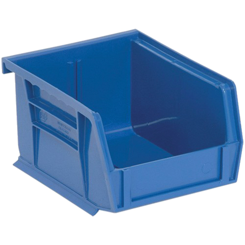 Quantum Storage System QUS200BL Ultra Stack & Hang Bin, 4-1/8" W x 3" H x 5" D, Blue