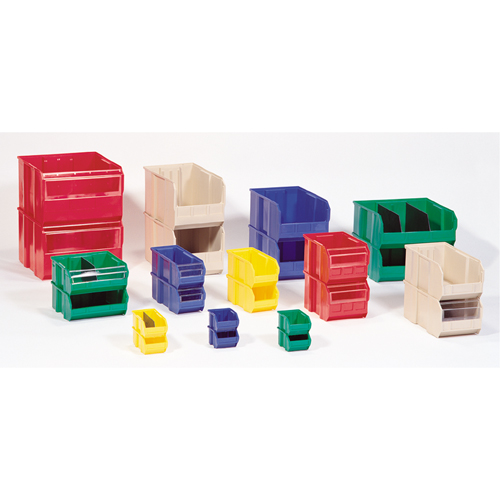Quantum Storage System QUS200BL Ultra Stack & Hang Bin, 4-1/8" W x 3" H x 5" D, Blue