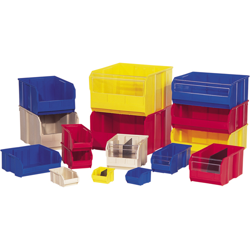 Quantum Storage System QUS200BL Ultra Stack & Hang Bin, 4-1/8" W x 3" H x 5" D, Blue