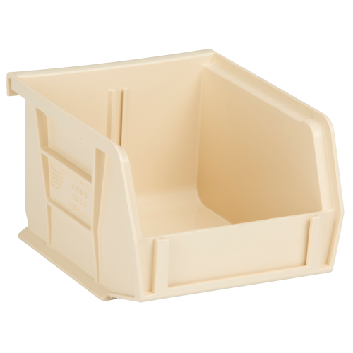 Quantum Storage System QUS200IV Ultra Stack & Hang Bin, 4-1/8" W x 3" H x 5" D, Ivory