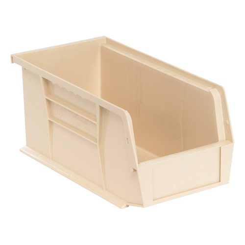 Quantum Storage System QUS230IV Ultra Stack & Hang Bin, 5-1/2" W x 5" H x 10-7/8" D, Ivory