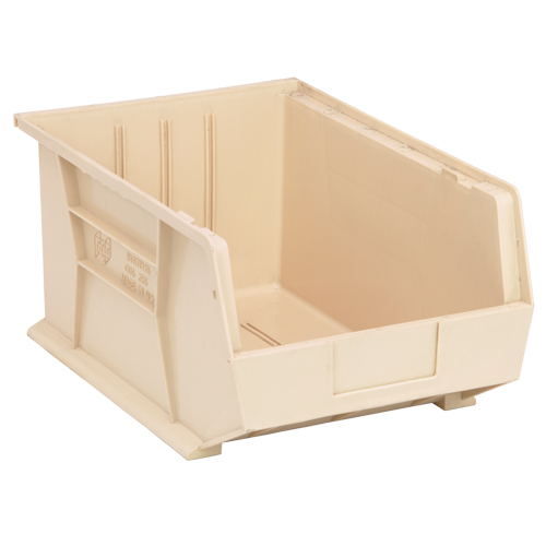 Quantum Storage System QUS255IV Ultra Stack & Hang Bin, 11" W x 8" H x 16" D, Ivory