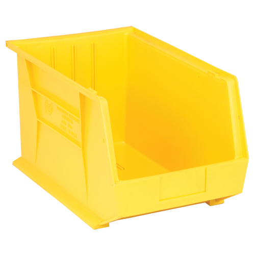 Quantum Storage System QUS260YL Ultra Stack & Hang Bin, 11" W x 10" H x 18" D, Yellow
