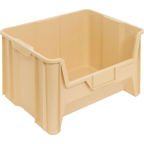 Quantum Storage System QGH700IV Giant Stacking Containers, 19-7/8" W x 12-7/16" H x 15-1/4" D, Ivory