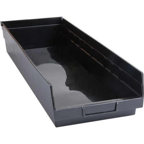 Quantum Storage System QSB114BR Recycled Shelf Bins, 8-1/8" W x 23-5/8" D x 4" H, 50 lbs. Capacity