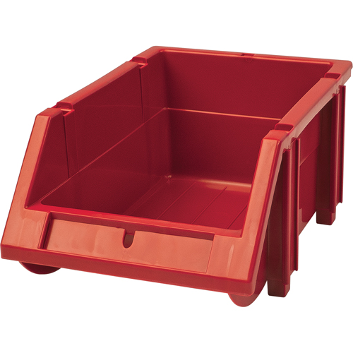 KLETON CC242 Stack & Hang Bin, 4-13/16" W x 3-3/16" H x 7-1/8" D, Red
