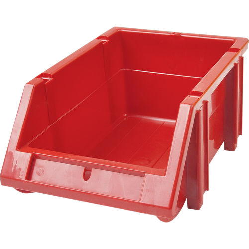 KLETON CC243 Stack & Hang Bin, 5-7/8" W x 4-11/16" H x 9-13/16" D, Red