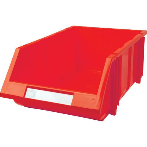 KLETON CC246 Stack & Hang Bin, 11-13/16" W x 7" H x 17-11/16" D, Red