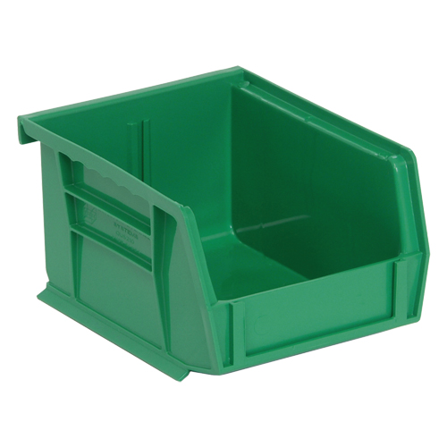 Quantum Storage System QUS210GN Ultra Stack & Hang Bin, 4-1/8" W x 3" H x 5-3/8" D, Green