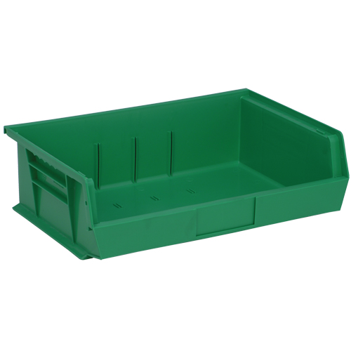 Quantum Storage System QUS245GN Bacs ultra empilable & suspendable, 16-1/2" la, 5" h x 10-7/8" p, Vert