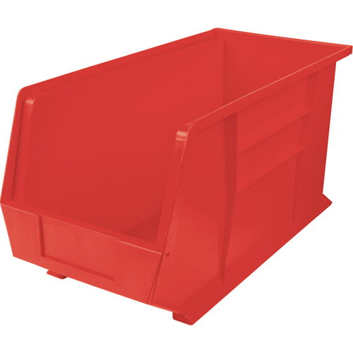 Quantum Storage System QUS265RD Bacs ultra empilable & suspendable, 8-1/4" la, 9" h x 18" p, Rouge