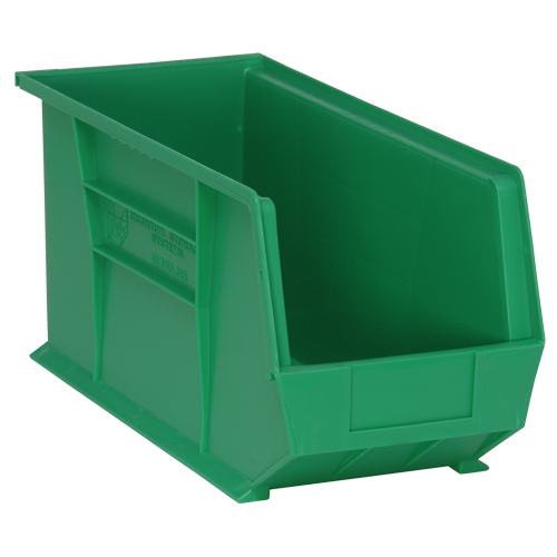 Quantum Storage System QUS265GN Ultra Stack & Hang Bin, 8-1/4" W x 9" H x 18" D, Green