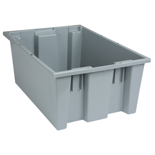Quantum Storage System SNT200GY Contenants Stack & Nest, 8" x 19,5" x 13,5", Gris