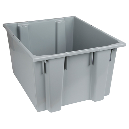 Quantum Storage System SNT230GY Stack & Nest Totes, 13" x 23.5" x 19.5", Grey