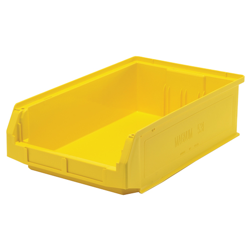 Quantum Storage System QMS531YL Giant Stacking Containers, 12.375" W x 19.75" D x 5.875" H, Yellow