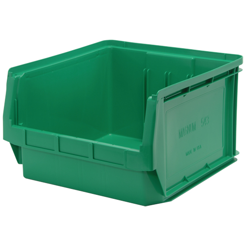 Quantum Storage System QMS543GN Giant Stacking Containers, 18.375" W x 19.75" D x 11.875" H, Green