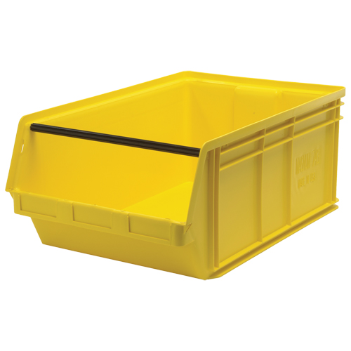 Quantum Storage System QMS743YL Contenants g&eacute;ants empilables, 18,375" la x 29" p x 11,875" h, Jaune