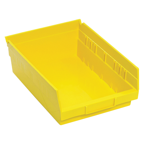 Quantum Storage System QSB107YL Bacs de rangement pour tablettes, 8-3/8" la x 4" H x 11-5/8" p, Jaune, Capacit&eacute; 30 lb