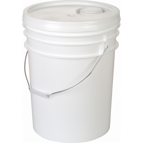 Ropak CC432 Seau blanc avec couvercle &agrave; joint d'&eacute;tanch&eacute;it&eacute;, Plastique, 20 L