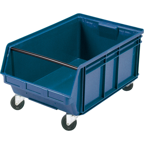 KLETON CC447 Mobile Giant Stacking Bin, 11-7/8" H x 18-3/8" W x 29" D, 150 lbs. Capacity, Blue