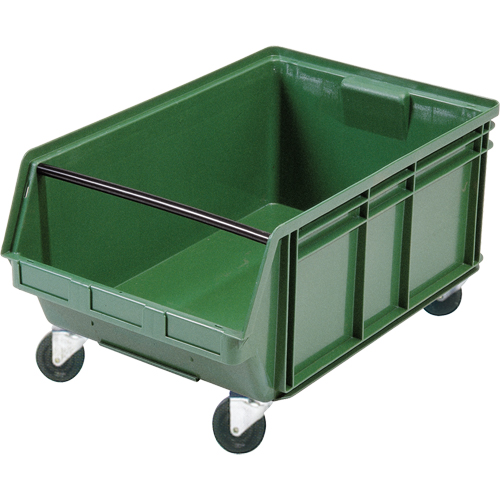 KLETON CC449 Mobile Giant Stacking Bin, 11-7/8" H x 18-3/8" W x 29" D, 150 lbs. Capacity, Green