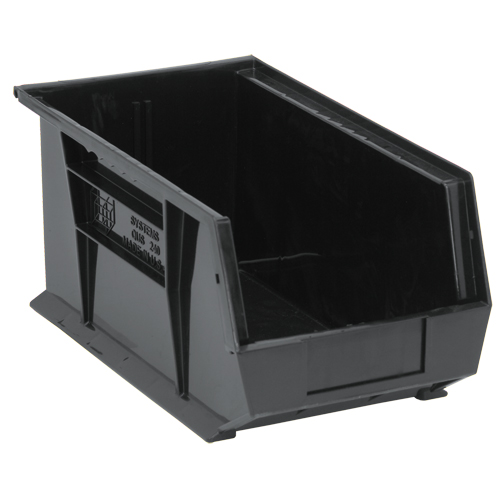 Quantum Storage System QUS240BK Bacs ultra empilable & suspendable, 8-1/4" la, 7" h x 14-3/4" p, Noir