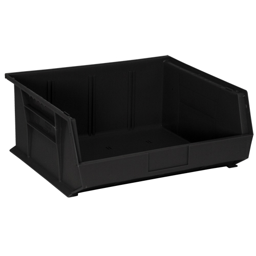 Quantum Storage System QUS250BK Bacs ultra empilable & suspendable, 16-1/2" la, 7" h x 14-3/4" p, Noir
