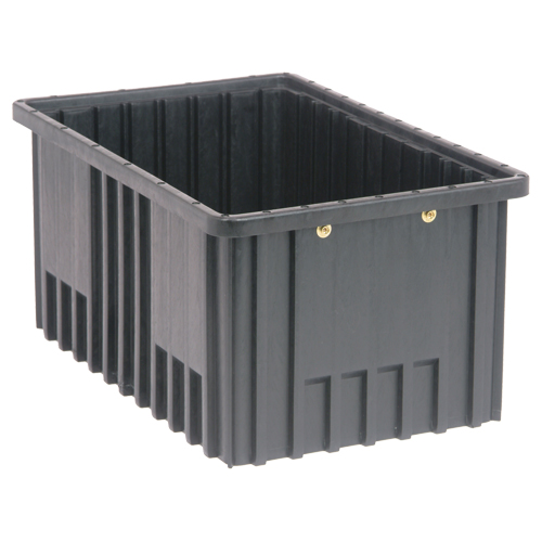 Quantum Storage System DG92080CO Bacs divisibles conducteurs, Polypropyl&egrave;ne, 10-7/8" la x 16-1/2" p x 8" h, Noir