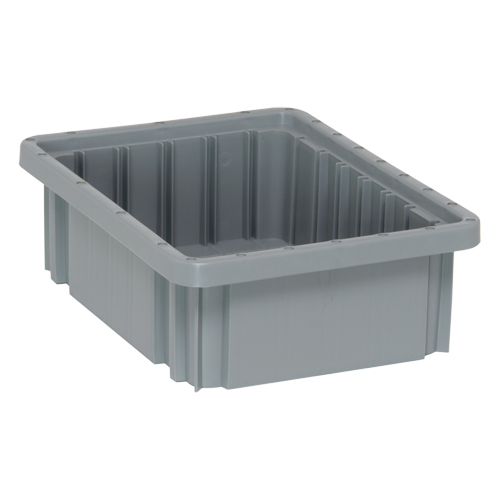 QUANTUM STORAGE SYSTEM Divider Box® Containers, Plastic, 10.9" W x 8.3