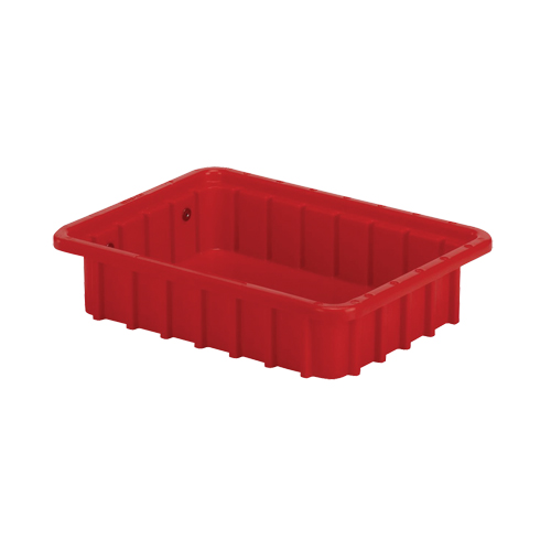Lewis Bins+ 6000102 Contenants Divider Box, Poly&eacute;thyl&egrave;ne, 10,8" la x 8,3" p x 2,5" h, Rouge