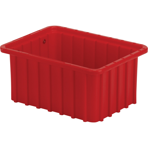 Lewis Bins+ 6000302 Contenant Divider Box, Poly&eacute;thyl&egrave;ne, 9,8" la x 7,3" p x 5" h, Rouge
