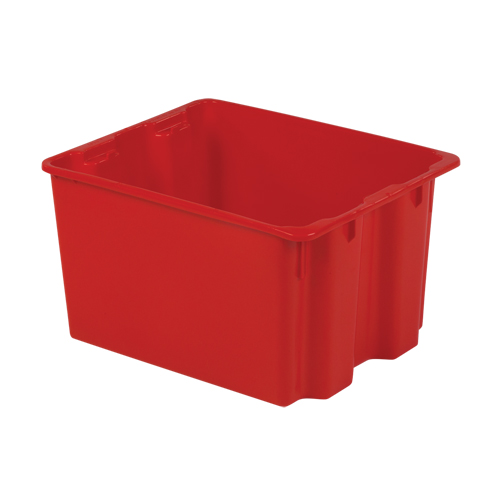 Lewis Bins+ 5700002 Polylewton Stack-N-Nest&reg; Containers, 12" x 21" x 17", Red