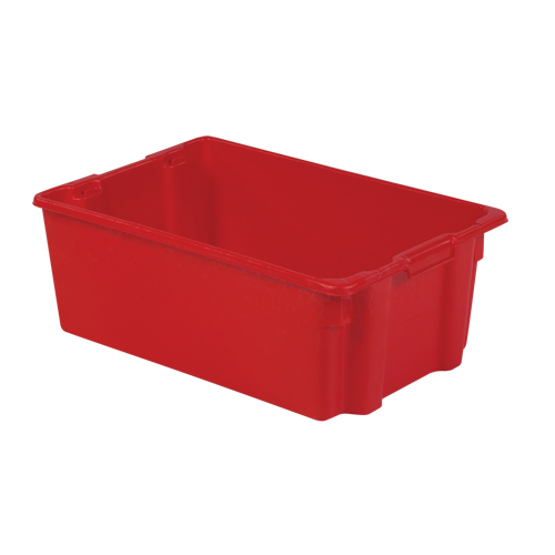 Lewis Bins+ 5800702 Contenants Stack-N-Nest Polylewton, 10,5" x 28,4" x 18,7", Rouge