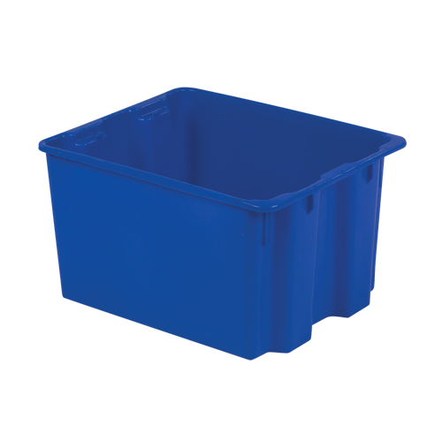 Lewis Bins+ 5700007 Polylewton Stack-N-Nest&reg; Containers, 12" x 21" x 17", Blue