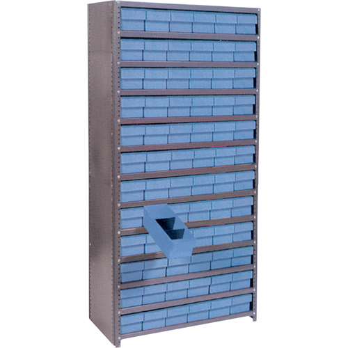  CF106 &eacute;tag&egrave;res avec tiroirs Euro, Acier, Sans boulons, De base, 36" la x 76" h x 18" p