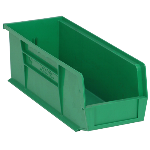 Quantum Storage System QUS234GN Ultra Stack & Hang Bin, 5-1/2" W x 5" H x 14-3/4" D, Green