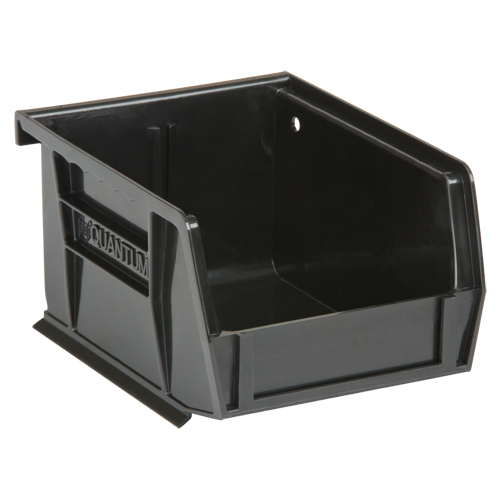 Quantum Storage System QUS210BK Bacs ultra empilable & suspendable, 4-1/8" la, 3" h x 5-3/8" p, Noir