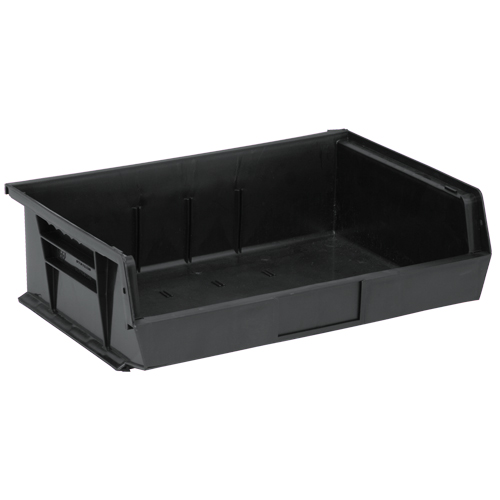 Quantum Storage System QUS245BK Bacs ultra empilable & suspendable, 16-1/2" la, 5" h x 10-7/8" p, Noir